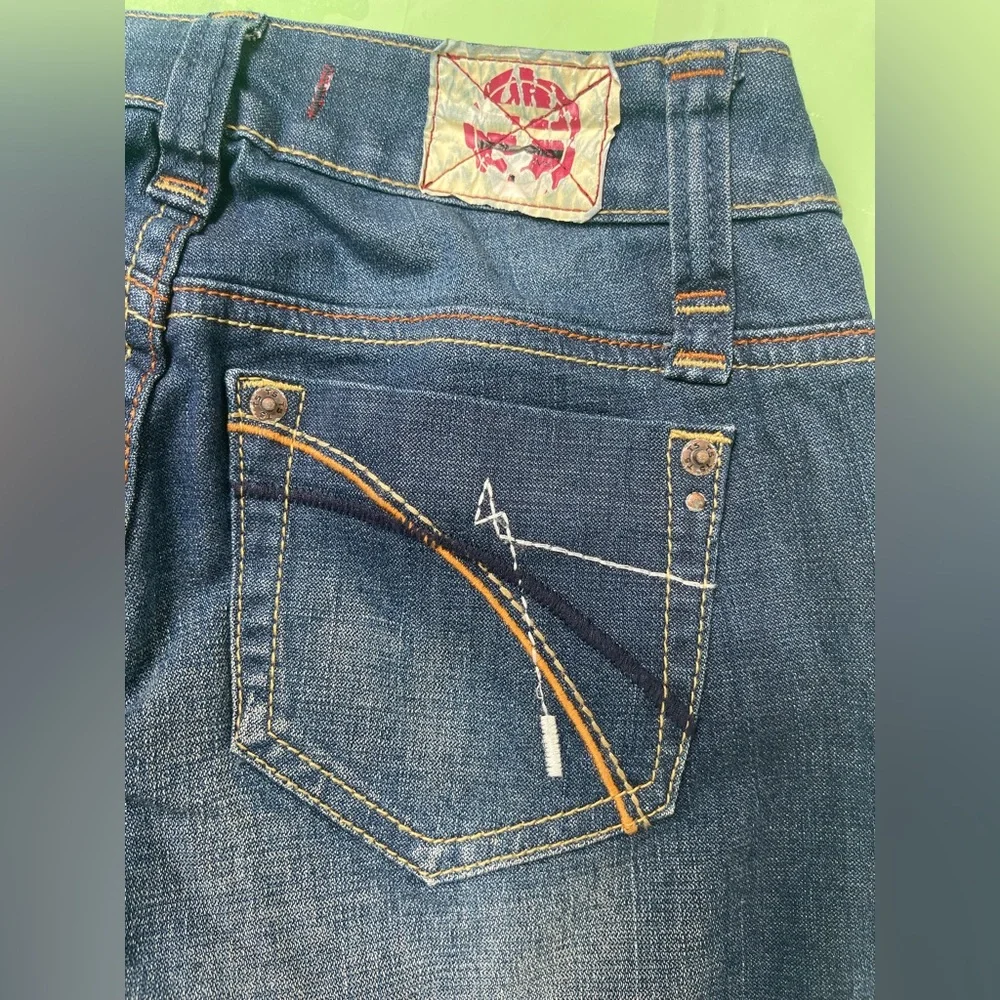 LOW RISE VINTAGE Women’s Blue Denim Jeans - Classic Bootcut SIZE 1 - Picture 5 of 15